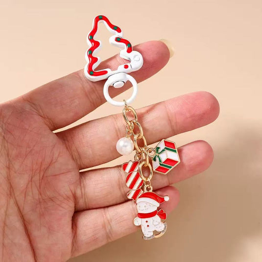 Christmas Series Metal Keychain Pendant Decorations - Perfect for Gifts & Packaging - i-Station Mobile Phone & Electronic Device Repair and Accessories