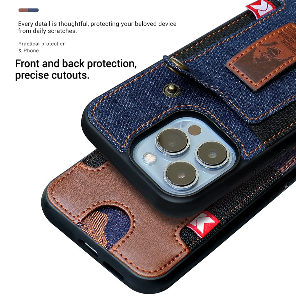 [With Pocket Strap][With Card Slot] Apple iPhone 13/Pro/Pro Max Carving Plating Full-Protection Shockproof Fashion-Forward Series Case - i-Station Mobile Phone & Electronic Device Repair and Accessories