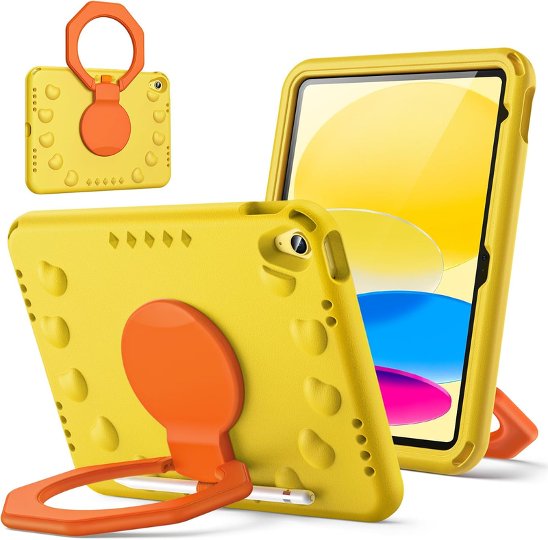 Load image into Gallery viewer, [With Pen Slot][Built-in Stand] Apple iPad 10/11&#39;&#39; 10/11th Gen (2022/2025) EVA Silicone Kids Shockproof Case
