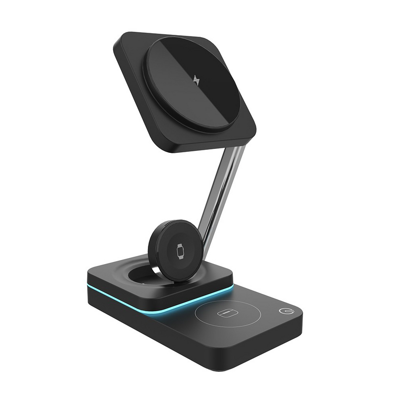 Load image into Gallery viewer, iQuick Twig T6 3 in 1 Foldable Wireless Charger Stand
