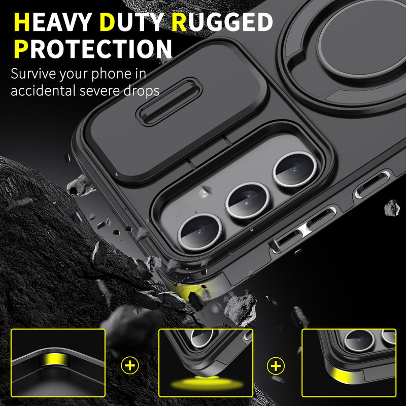 Load image into Gallery viewer, [Built-in Kickstand] Samsung Galaxy A17 (SM-A176) - Rugged Shockproof Heavy Duty Series Case
