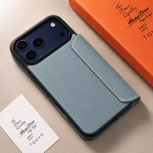 [With Card Slot] Apple iPhone 18 Pro & Max - HANATORA Business Drop Proof Genuine Leather Flip Wallet Series Case