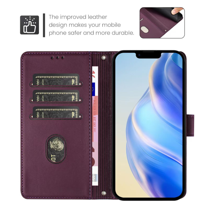 Load image into Gallery viewer, [With Card Solt] OPPO Find X7 Ultra (PHY110/PHY120) Leather Luxury Shockproof Wallet Series Case
