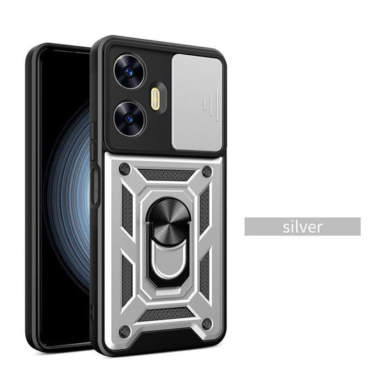 [Built-in Metal Kickstand][With Lens Cover] Oppo Reno12 & Pro & F Full-Cover Shockproof Protective Case