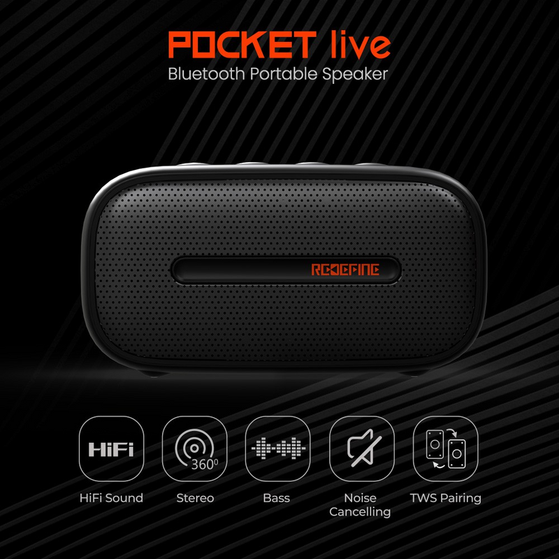 Load image into Gallery viewer, REDEFINE PDCKET Live Bluetooth Portable Speaker
