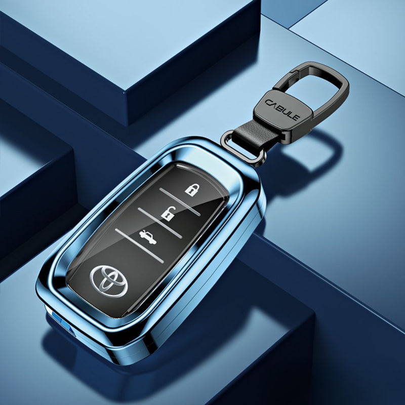 Load image into Gallery viewer, Toyota Alloy + TPU Film Protection Car Key Fob Case Cover For Camry, Highlander, Levin, Crown, RAV4, Alphard
