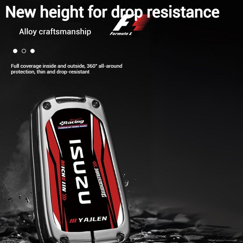 Load image into Gallery viewer, Isuzu Stylish Racing-inspired Design Car Key Fob Case Cover For D-MAX, MU-X (2020-2022)
