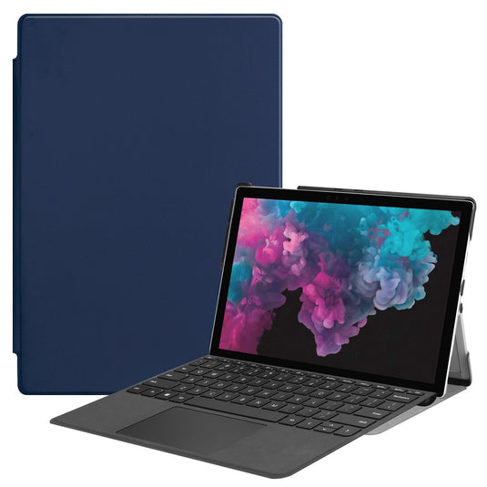 [With Pen Slot] Microsoft Surface Go 1/2/3 - Business PU Leather Flip Cover Shockproof Case