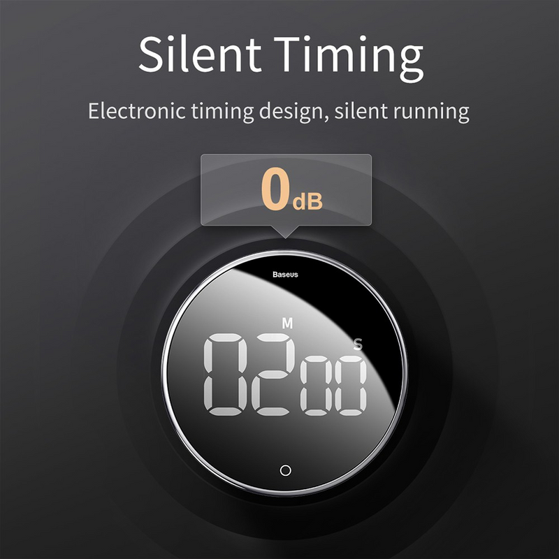 Load image into Gallery viewer, Baseus Heyo Rotation Countdown Timer Black - i-Station Mobile Phone &amp; Electronic Device Repair and Accessories
