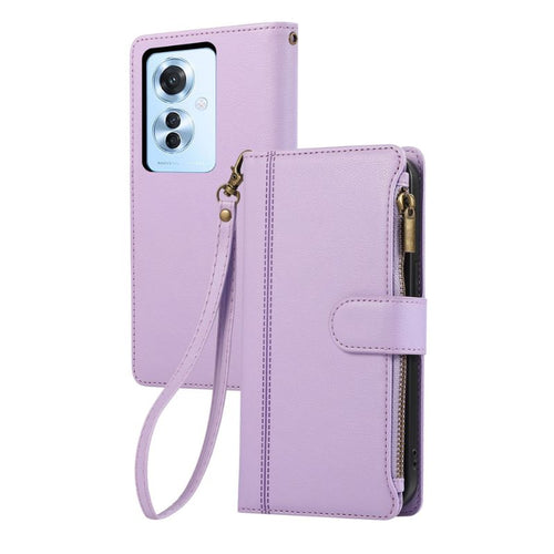 [With Card Slot] OPPO A58 4G - Full-Cover Leather Flip Case With Magnetic Closure