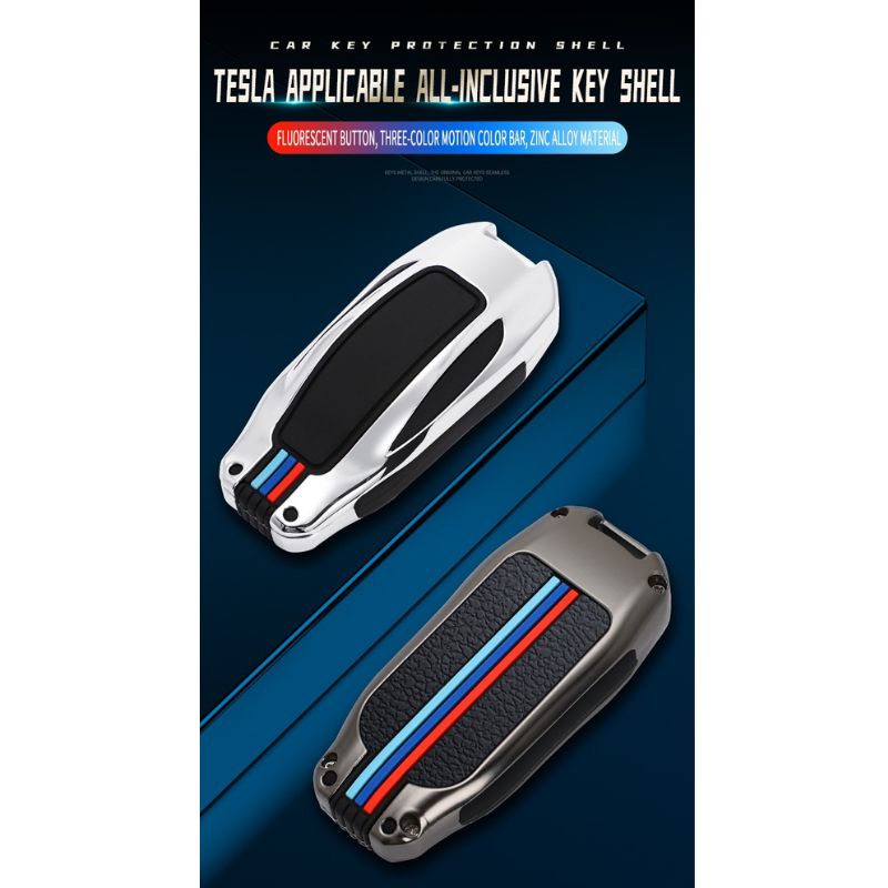 Load image into Gallery viewer, Tesla Metal Car Key Fob Casefor Model X - i-Station Mobile Phone &amp; Electronic Device Repair and Accessories

