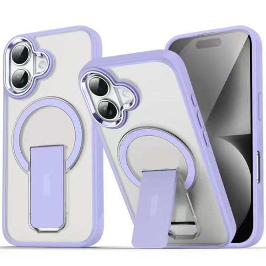 iPhone 17/Pro/Pro Max Matte MagSafe Magnetic Shockproof Heavy Duty Case with kickstand