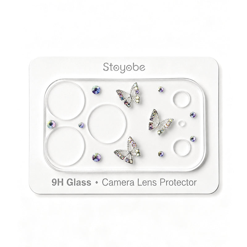 Load image into Gallery viewer, Apple iPhone 17 Pro - Back Rear 9H Tempered Glass Luxury Crystal Diamond Camera Lens Protector
