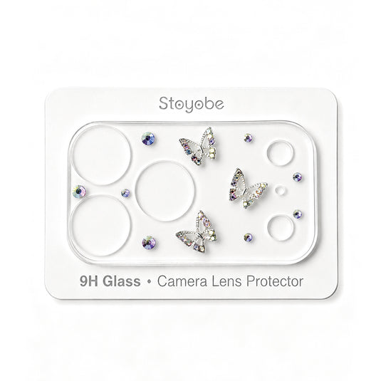 Apple iPhone 17 Pro - Back Rear 9H Tempered Glass Luxury Crystal Diamond Camera Lens Protector