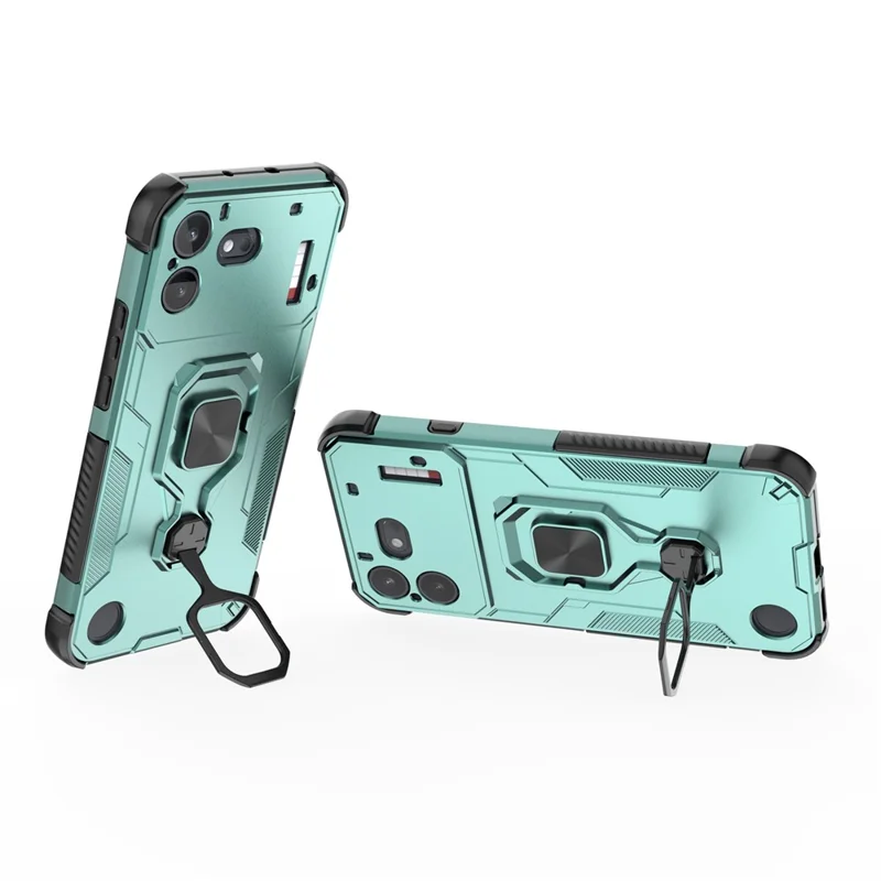 Load image into Gallery viewer, [Built-in Ring Bracket] Nothing Phone (4b) Mecha-style Anti-slip Protective Hard Heavy Duty Series Case

