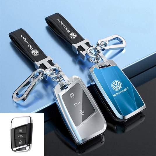 Volkswagen Zinc Alloy Car Key Fob Case Cover For Golf, ID.4, ID.6,  Lavida, Sagitar, Viloran, Magotan, Lamando L, Tiguan, Tharu, Tayron, Gran Lavida, Talagon