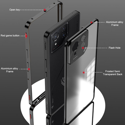 ASUS ROG Phone 9 & Pro Metal Frame + PC Frosted Surface Back Cover Case - i-Station Mobile Phone & Electronic Device Repair and Accessories