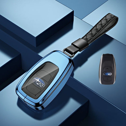 Subaru Alloy + TPU Film Protection Car Key Fob Case Cover For Outback, Forester, Impreza, WRX, XV, Crosstrek, Legacy