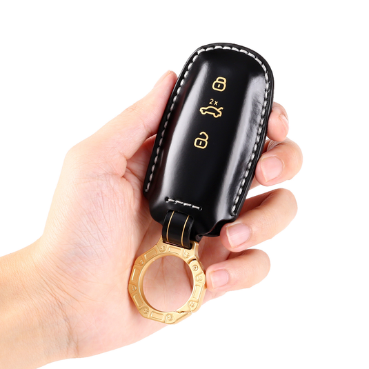 Audi Genuine Leather Protection Car Key Fob Case Cover For A3, A6, A7, A8, Q7, Q8, E-Tron, S3, S6, S7, SQ7, SQ8, RS6, RS7, A6L