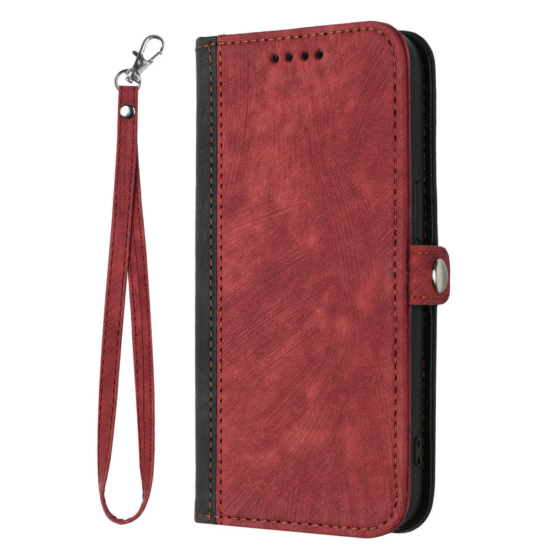 Load image into Gallery viewer, [With Strap][Built-in Card Slot] Motorola Moto Edge 60 Fusion Stitched PU Leather Wallet Case
