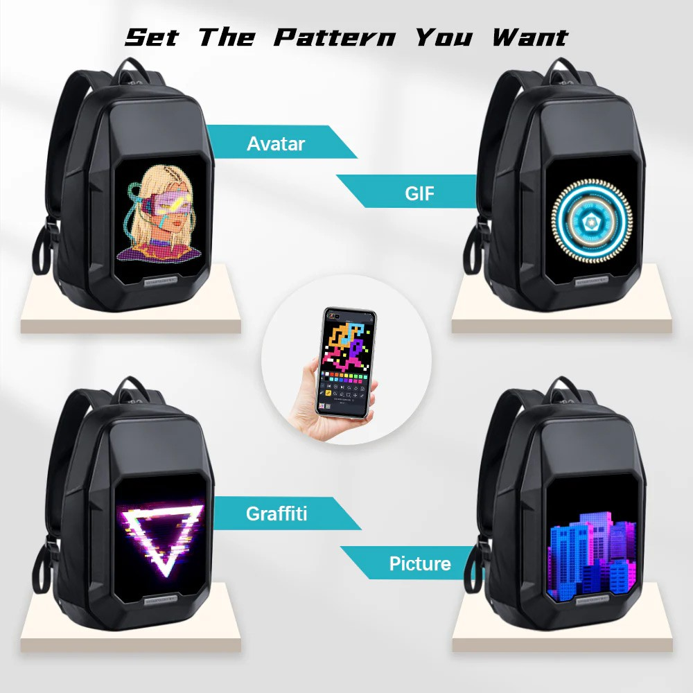 Divoom Cyberbag Pixel Art LED Backpack - i-Station Mobile Phone & Electronic Device Repair and Accessories
