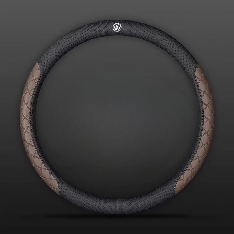 Load image into Gallery viewer, Volkswagen PU Leather Steering Wheel Cover with Heat-Pressed Embossed Texture For Volkswagen Magotan, Passat, ID.4, Lavida, Golf, CC, Teramont, Tiguan L
