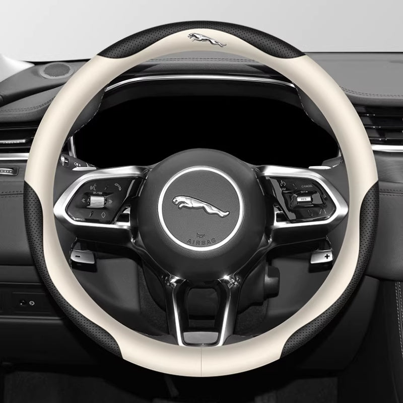 Load image into Gallery viewer, Jaguar Ultra-Thin Anti-Slip Steering Wheel Cover for XFL, XEL, F-PACE, F-TYPE, XJ, XF, XJL - i-Station Mobile Phone &amp; Electronic Device Repair and Accessories
