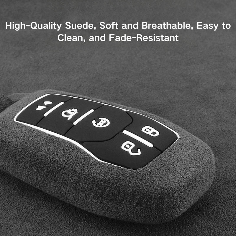 Load image into Gallery viewer, Ford High-Quality Suede Key Protective Case For Fusion, Mondeo, Mustang, Explorer, Edge, EcoSport
