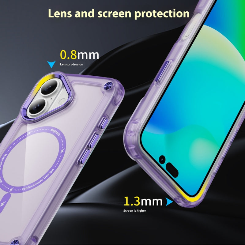 Load image into Gallery viewer, Apple iPhone 16 /Plus/Pro/Max - Silicone Transparent Magnetic protective Case
