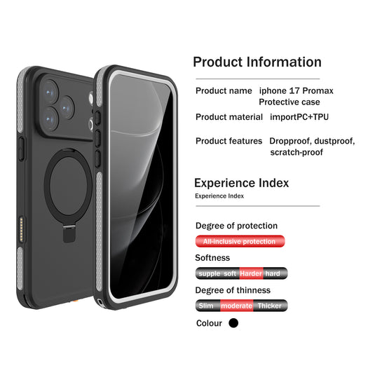 [Magsafe Compatible] Apple iPhone 17/Air/Pro/Pro Max - Redpepper Waterproof Heavy Duty Tough Armor Case with Kickstand - i-Station Mobile Phone & Electronic Device Repair and Accessories