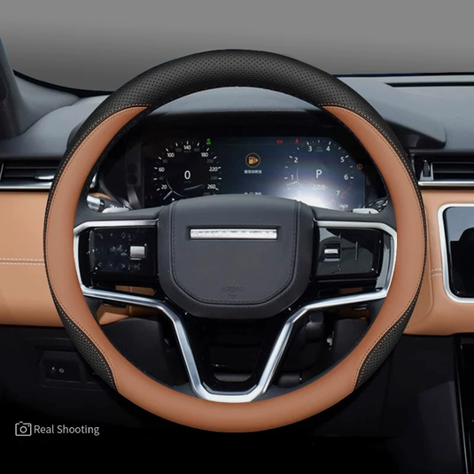 Land Rover Premium Nappa Leather Breathable Ultra-Thin Non-Slip Steering Wheel Cover For Discovery Sport, Range Rover Evoque, Defender, Velar, Discovery 4/5 - i-Station Mobile Phone & Electronic Device Repair and Accessories