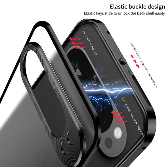 Google Pixel 7/Pro/A - Metal Frame Frosted Magnetic Phone Case