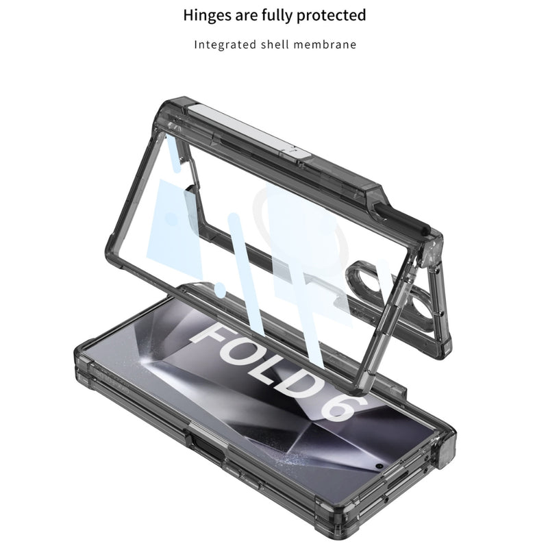 Load image into Gallery viewer, [Magsafe Compatible] Samsung Galaxy Z Fold 5(SM-F946) - Transparent Shockproof Magnetic Protective Case
