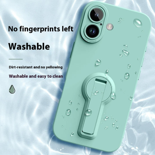 [360° Rotating Bracket] Apple iPhone 16/Plus/Pro/Max - Washable Liquid Silicone Protective Case