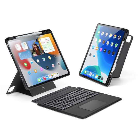 [Detachable][Built-in Pencil Slot] Apple iPad Pro 11-inch M4/M5 (2024/2025) Wireless Bluetooth Touchpad Keyboard Case with Backlit - i-Station Mobile Phone & Electronic Device Repair and Accessories
