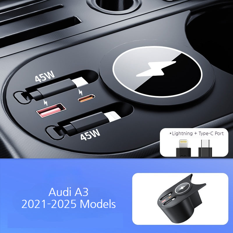 Load image into Gallery viewer, Audi A3 (2021–2025) Car Wireless Fast Charging Hub - i-Station Mobile Phone &amp; Electronic Device Repair and Accessories
