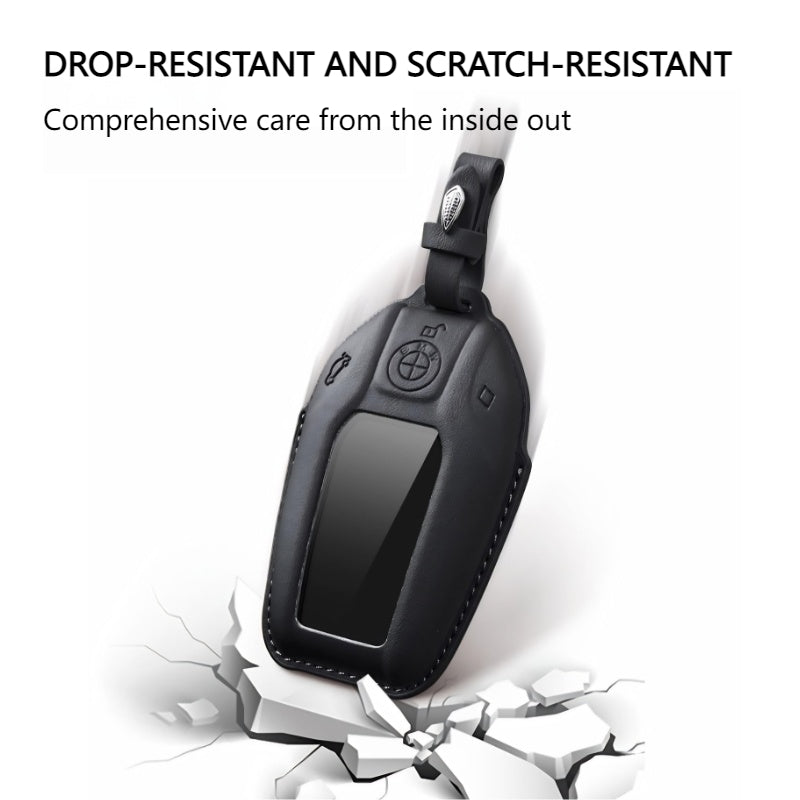 Load image into Gallery viewer, BMW Leather Car Key Fob Case Cover For 1, 2, 3, 5, 7 Series, X1, X3, X5, X6, X7, ix1, ix40, ix50, i8 - i-Station Mobile Phone &amp; Electronic Device Repair and Accessories
