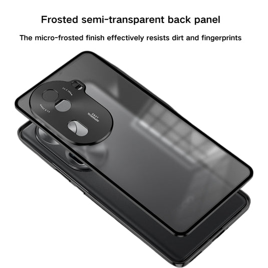 OPPO Reno11/Pro/F - Metal Frame Shockproof Frosted Phone Case