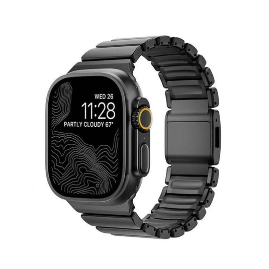 [44mm] Apple Watch Series 6/5/4/SE Dual-Layer Design with Titanium and Silicone Watch Band - i-Station Mobile Phone & Electronic Device Repair and Accessories