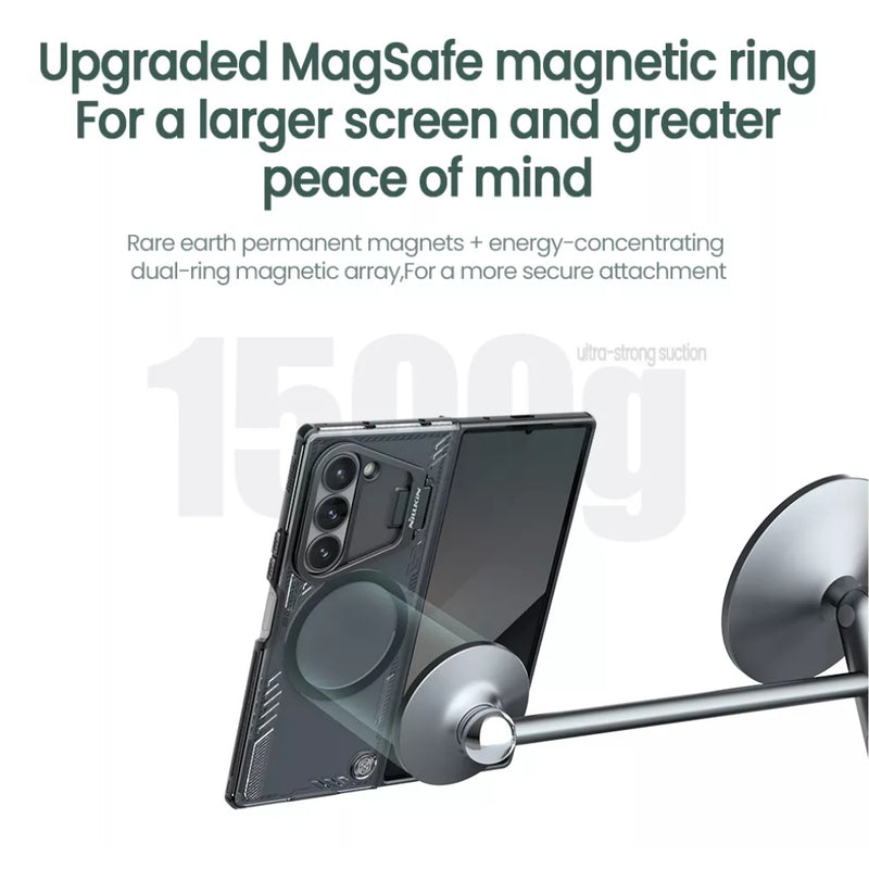 Load image into Gallery viewer, [With Lens Bracket] [Magsafe Compatible] Samsung Galaxy Z Fold 6(SM-F956) - Full Coverage Anti Drop Magnetic Fashion Protective Case
