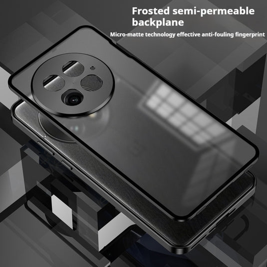 OnePlus 13R - Metal Frame Frosted Magnetic Phone Case