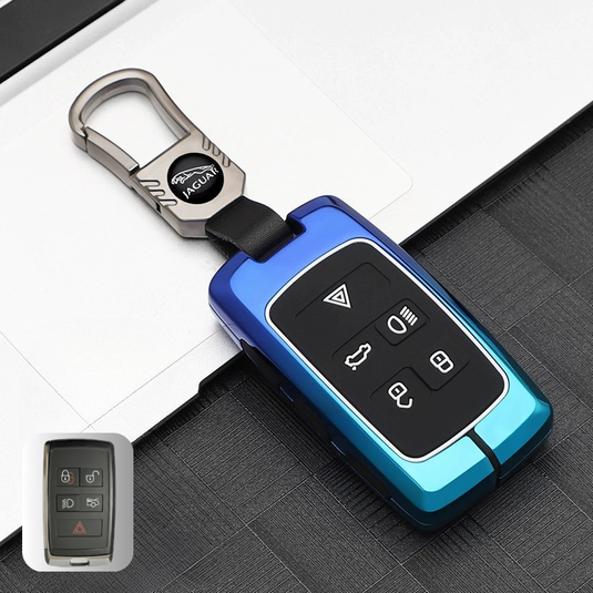 Jaguar Zinc Alloy + Silicone Smart Car Key Fob Case Cover For XEL, XJ, F-PACE, XFL, E-PACE, XE, XF, F-TYPE - i-Station Mobile Phone & Electronic Device Repair and Accessories