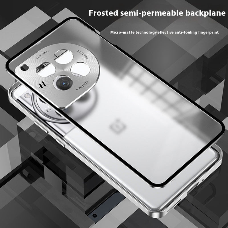 Load image into Gallery viewer, OnePlus 12 (PJD110, CPH2573, CPH2581, CPH2583) - Metal Frame Shockproof Frosted Phone Case
