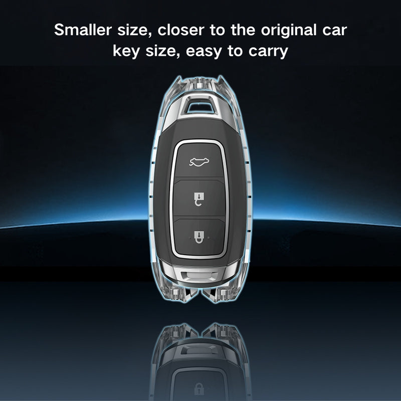 Load image into Gallery viewer, Hyundai Zinc Alloy Key Protective Cover For Tucson, Sonata Fe, Creta, Ix25, Ix35, Ix45, Verna, Solaris, Mistra, Elantra, Accent
