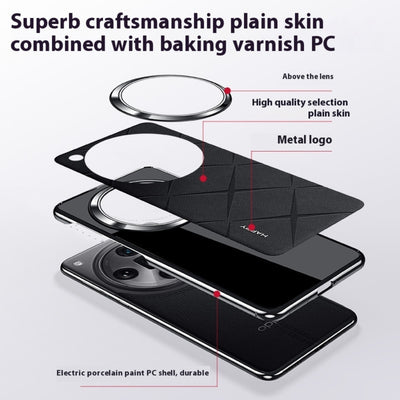 OPPO Find X8 Pro - Plain Leather PC Phone Case - i-Station Mobile Phone & Electronic Device Repair and Accessories