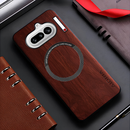 [Magsafe Compatible] Nothing Phone (4a)/Pro - Ultra-Thin Wood Texture Shockproof Protective Case - i-Station Mobile Phone & Electronic Device Repair and Accessories