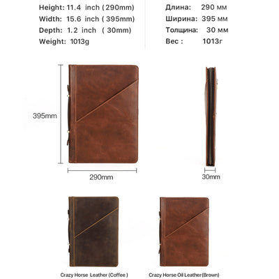 For Apple MacBook 15.4" - Genuine Leather Laptop Carrying Protective Case - i-Station Mobile Phone & Electronic Device Repair and Accessories