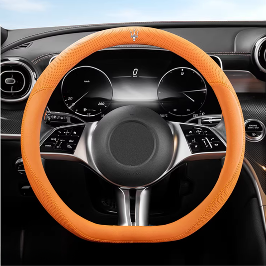 Maserati Nappa Leather Breathable Steering Wheel Cover for Quattroporte, Ghibli, Levante, MC20 - i-Station Mobile Phone & Electronic Device Repair and Accessories