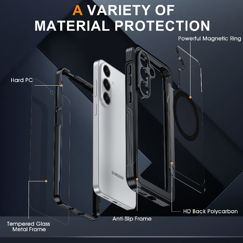 Load image into Gallery viewer, [FS Series][MagSafe Compatible] Samsung Galaxy S26 FE - Transparent Full Covered Waterproof Shockproof Armor Case
