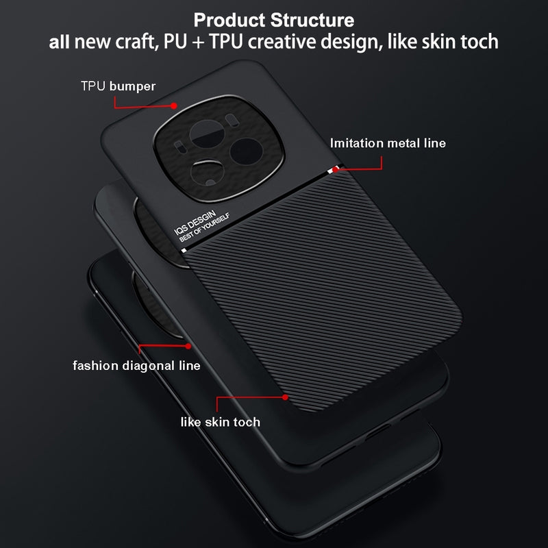 Load image into Gallery viewer, Honor Magic6/Pro - Oblique Stripe PC + TPU 2-in-1 All Inclusive Magnetic Protective Case
